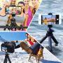 Endurax Flexible Tripod for Phone Camera Tripod Stand with Universal Cell Phone & Tablet Holder Mount Compatible with iPhone, iPad, DSLR, Sports Camera, Remote Shutter Included for Selfie or Vlogging