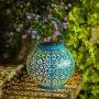 Solar Big Lantern Hanging Garden Outdoor Lights Metal Waterproof LED Table Lamp Decorative