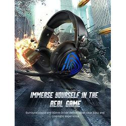 Mpow Gaming Headset for PS4, Xbox One, PC(Second Generation) with 3D Surround Sound Mic and LED Lights Computer Gaming Headphones with Noise Canceling Mic Volume Control LED Light for PC Mac Laptop