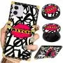 Luxury Square Phone Case iPhone 11 6.1 Inch 2019 Retro Elegant Soft TPU Design Cover (Abstract Red Lips Bitch) Luxury Square Phone Case iPhone 11 6.1 Inch 2019 Retro Elegant Soft TPU Design Cover (Abstract Red Lips Bitch)