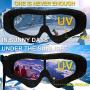 Goggles for Protection,Outdoor Tactical Glasses Snowboard Goggles for Kids, Boys & Girls, Youth, Men & Women, Helmet Compatible with UV 400 Protection, Wind Resistance, Anti-Glare Lenses(2 Pack)