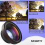 Spectiv 2 in 1 Phone Camera Lens Kit for iPhone, Samsung, Pixel, and Android (Upgraded Design), 0.6X Wide Angle + 15x Macro, Premium Design and Image Quality