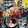 Ring Light with Tripod Stand and Phone Holder, FURANDE 10" Dimmable Makeup Light, 3 Light Modes 10 Brightness Selfie Ring Light for Live Stream/Photography/YouTube, Compatible with iPhone/Android