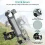 Bovon Anti-Shake Bike Phone Mount, 360° Rotation Universal Bicycle Motorcycle Phone Mount Holder Stand Cradle Clamp Compatible with iPhone 11 Pro Max/X/XR/XS MAX/8/7 Plus, Samsung Galaxy S10/S10e/S10