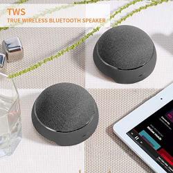Dual Bluetooth Speakers Blasses Portable Wireless Speaker V4.2 Easy Pairing HiFi Loud Stereo Surround HD Sound Box Speakers Rich Bass TWS Speakers 5W Each for PC Laptop iPhone Samsung Tablets