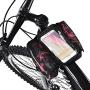 Vbestlife Bike Front Tube Bag Frame Bag Waterproof Touch Screen Mobile Phone Bag Cell Phone Holder Pouch Outdoor Cycling Bicycle Accessories