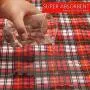 KOOLTAIL Washable Pee Pads for Dogs - Round Plaid Puppy Potty Pad for Dog Playpen, Reusable Whelping Training Pads Red KOOLTAIL Washable Pee Pads for Dogs - Round Plaid Puppy Potty Pad for Dog Playpen, Reusable Whelping Training Pads Red