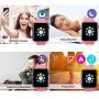 Smart Watch - Sazooy Bluetooth Smart Watch Support Make/Answer Phones Send/Get Messages Compatible Android iOS Phones with Camera Pedometer SIM SD Card Slot for Men Women (Pink)