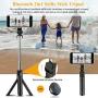 Selfie Stick, BAVNCO Compact Extendable Bluetooth Selfie Stick Tripod Stand with Detachable Wireless Remote for iPhone 11 MAX XR X 8 7 6S Plus/Samsung Galaxy S10 S9 S8 Plus Note 10 8/ LG More Android