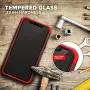 ZIZO Bolt Series iPhone 11 Pro Case - Heavy-Duty Military-Grade Drop Protection w/Kickstand Included Belt Clip Holster Tempered Glass Lanyard - Black/Red
