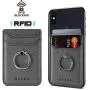 Phone Card Holder with Ring Grip for Back of Phone,Adhesive Stick-on Credit Card Wallet Pocket for iPhone,Android and Smartphones (Metal) Phone Card Holder with Ring Grip for Back of Phone,Adhesive Stick-on Credit Card Wallet Pocket for iPhone,Android and Smartphones (Metal)