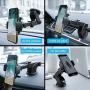 Yiushing Car Phone Mount Holder Dashboard & Windshield Automatically Locking Universal Strong Sticky Suction for iPhone X 8 Plus 7 6s SE Samsung & Other Smartphone