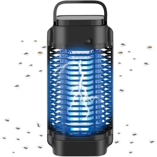 Ckyuna 2021 Updated Bug Zapper Outdoor Electric,Insect Killer Fly Trap - 4200V Strong Power Electric Mosquito Zappers Killer -Safe & Non-Toxic Indoor & Outdoor Mosquito Trap