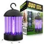Electric Bug Zapper, HBUDS Bugs Electric Killer Shock Fly Insect Trap, Indoor Pest Control Night Lamp, 2000V Powerful Mosquito Killer Light Bulb for Outdoor, Patio, Camping, Portable Mosquito Lamp Electric Bug Zapper, HBUDS Bugs Electric Killer Shock Fly Insect Trap, Indoor Pest Control Night Lamp, 2000V Powerful Mosquito Killer Light Bulb for Outdoor, Patio, Camping, Portable Mosquito Lamp