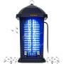 pzqzmar Electric Insect Killer Bug Zapper, Powerful 4000V Mosquito Zappers lamp Flying Trap UV Light for Indoor Outdoor (Black)