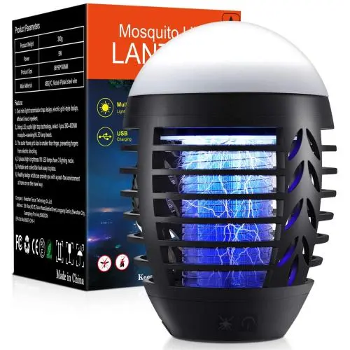 Bug Zapper Powerful Insect Killer Electric Mosquito Zappers Killer - Insect Fly Trap with Camping Lamp for Outdoor and Indoor Bug Zapper Powerful Insect Killer Electric Mosquito Zappers Killer - Insect Fly Trap with Camping Lamp for Outdoor and Indoor