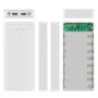 DIY Power Bank Box Flat Head Battery Charger Outer Case,2 USB Output Ports Plastic Shell Box with LED Display,Micro/Phone/Type-c Input Port Power Bank Case DIY Power Bank Box Flat Head Battery Charger Outer Case,2 USB Output Ports Plastic Shell Box with LED Display,Micro/Phone/Type-c Input Port Power Bank Case